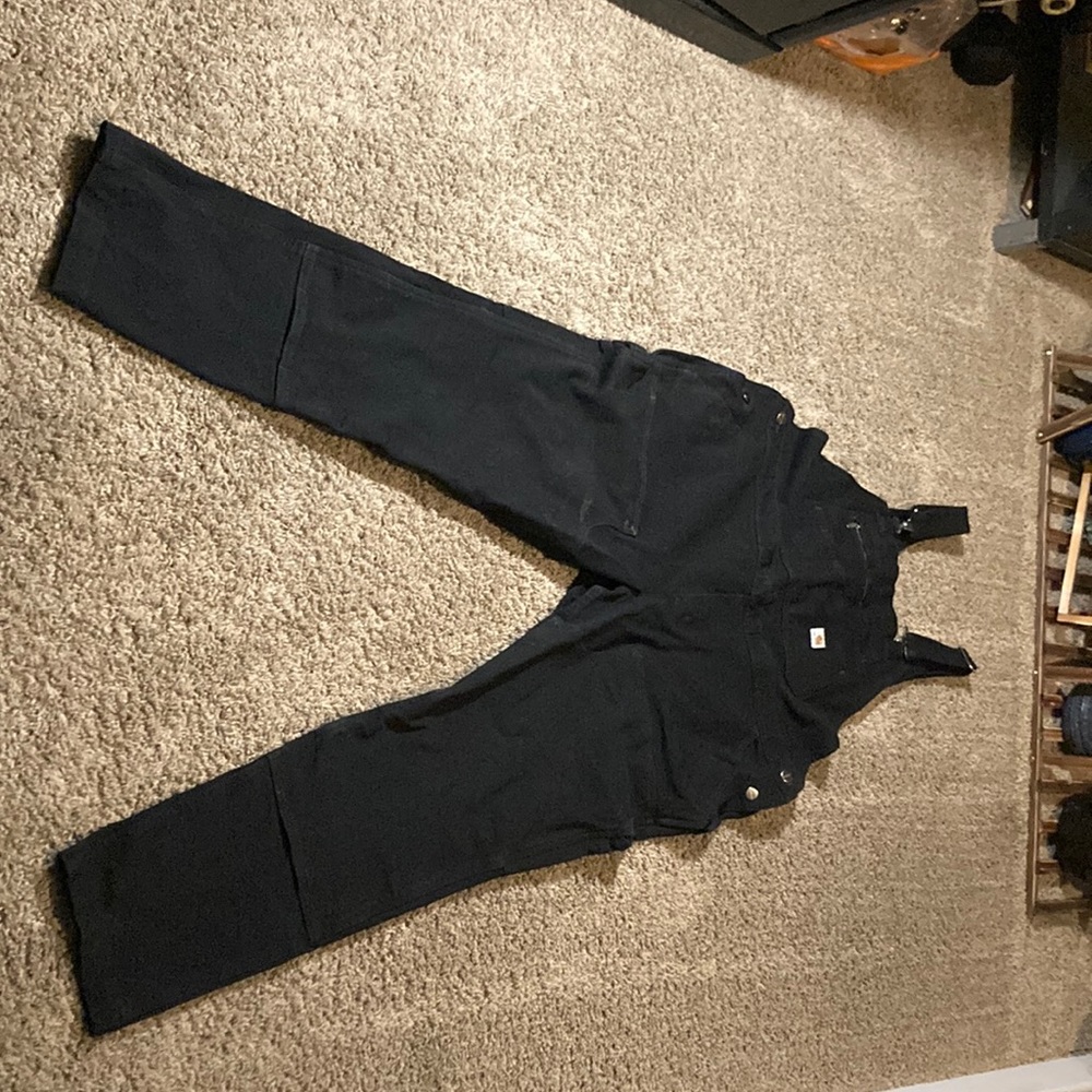 Carhartt overalls, black, good condition, like new.